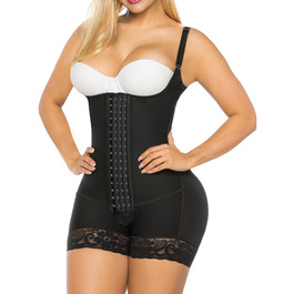 Корсет для схуднення SHAPERX з високою компресією, Body Shaper для жінок, підтягування сідниць, корекція стегон, чорний, XL