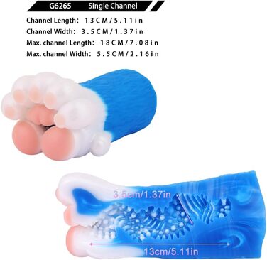 Масажер для чоловіків з 3D-силіконовою лапою, для самостійного використання, 4 моделі, преміум-якість