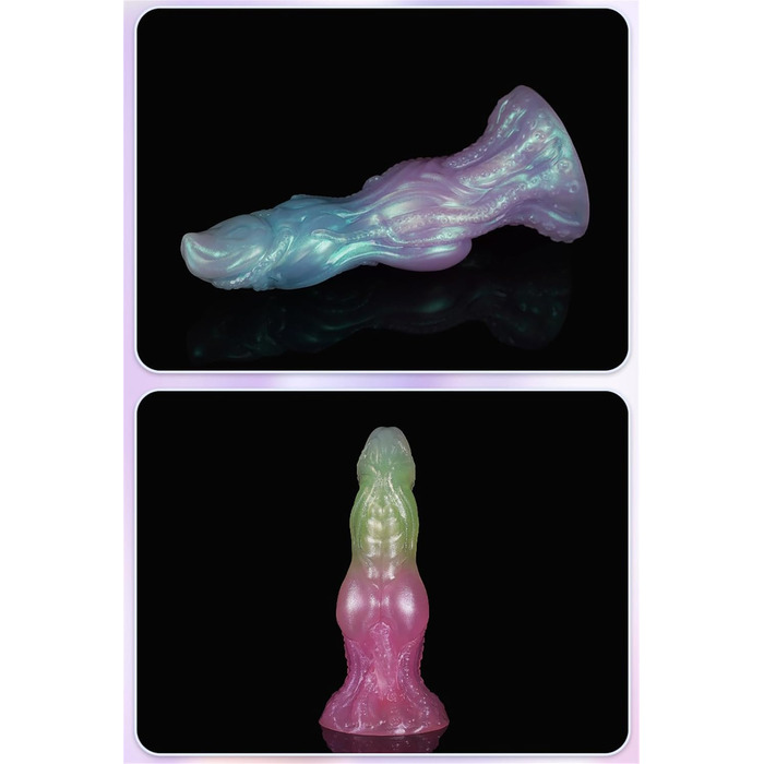 Анальний вібратор Yasexx Fantasy Monster Alien - вібратор з чашею, силікон, рожевий (L)