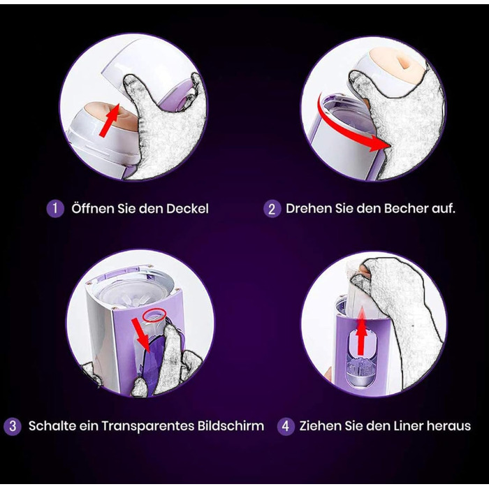 Автоматичний чоловічий мастурбатор з 10 функціями телескопічного витягування та режимами обертання. Секс-іграшка, вібратор для чоловіків