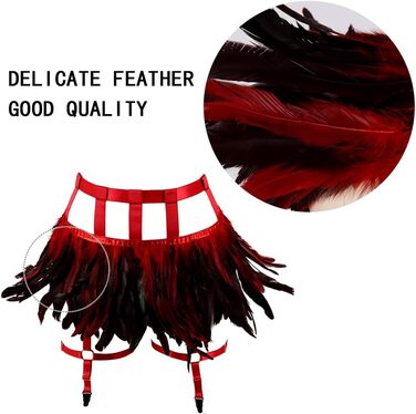 Жіночі мереживні набедрені стрічки, набедрені стрічки, ремінь у стилі панк-готи, ремінь-підтяжки, регульовані, з вирізом, для клубу, вечірки, танців, фестивалів (білий) (червоний)