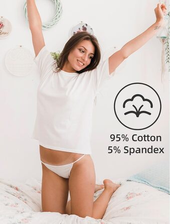 Сексуальні жіночі стрінги KUKU PANDA 6 шт. набір - безшовні труси, стрінги, кольори: чорний, білий, червоний, леопард