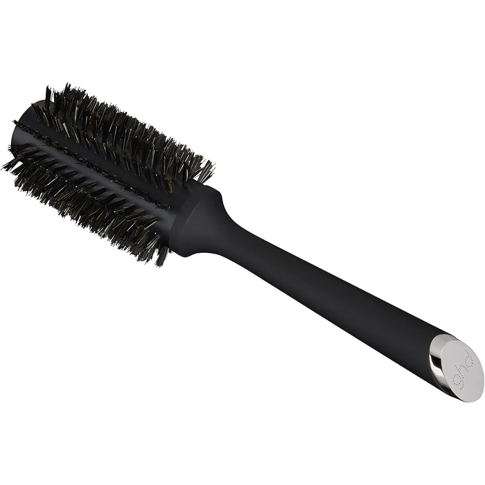 Кругла щітка для волосся ghd The Smoother з натуральною щетиною для об'єму та гладкості, 35 мм, для короткого та середнього волосся