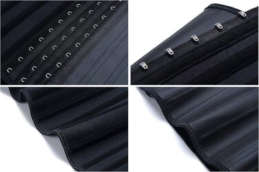 Корсет YIANNA для жінок, що підтягує живіт, з латексу, чорний, M, 25 сталевих кісток