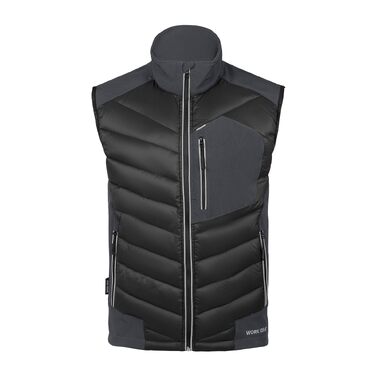 Чоловічий жилет Softshell WORK IDEA: водовідштовхуючий, вітрозахисний, дихаючий спортивний жилет для бігу, їзди на велосипеді, походів та роботи, чорний, 5XL