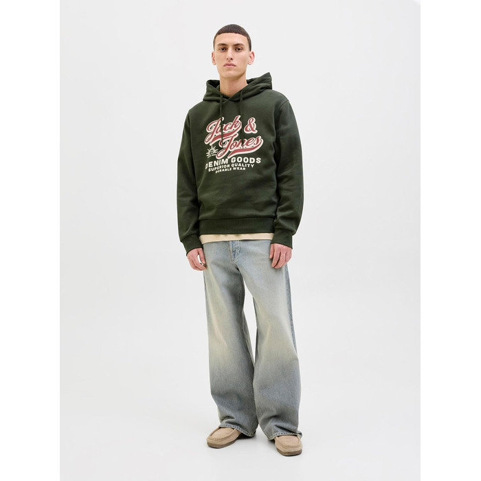 Чоловічий худі з капюшоном Jack & Jones з логотипом, розмір L