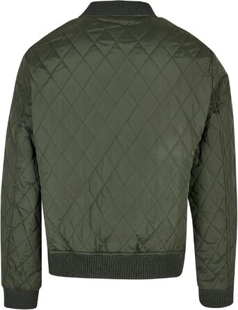 Чоловіча стібана куртка Urban Classics Diamond Quilt Jacket, оливкова, розмір 3XL