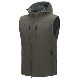Чоловічий жилет Softshell 33,000ft водонепроникний легкий outdoor для роботи та активного відпочинку, оливковий