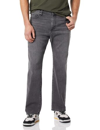Чоловічі джинси Amazon Essentials Bootcut прямого крою, сірий вицвілий колір (31W / 32L)