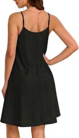 Сукня пляжна SENBATU Soerkleid чорна, розмір M з V-подібним вирізом та регульованими бретелями