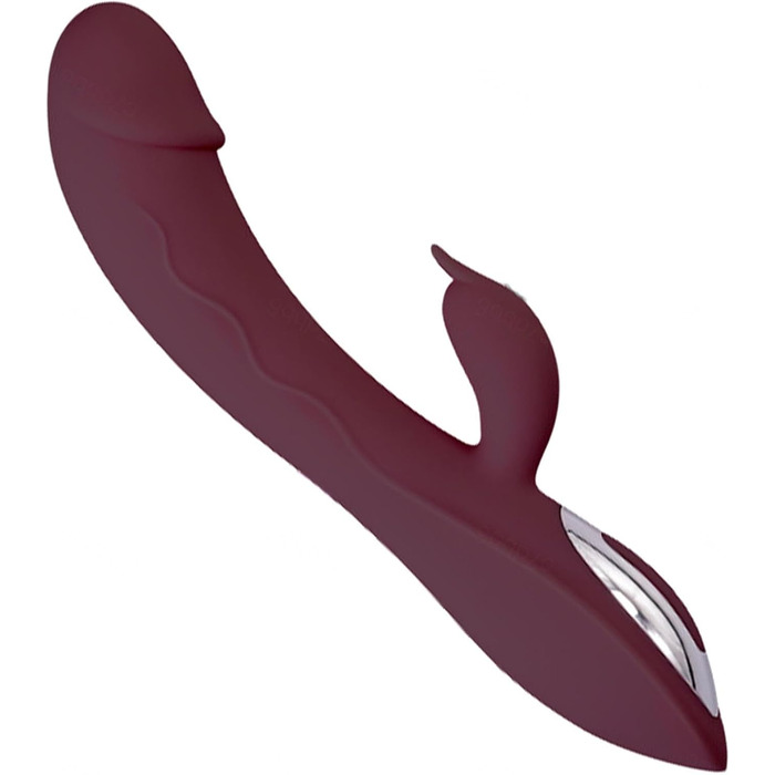 Вібратор G-точка з силікону для жінок, 7 режимів, Rabbit Vibrators, червоний