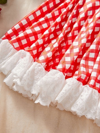 Еротичний костюм покоївниці Maid Dress, червоний, р. S
