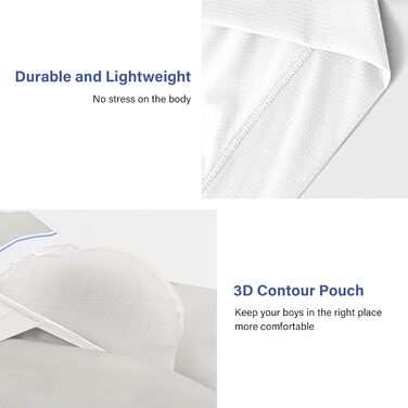 Сліпекси чоловічі PHOLEEY з мікрофібри, 3 шт. (XXL) - дихаючі, без швів, м'які