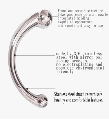 Анальний плаг Doppelkopf з металу для стимуляції G-точки та вагіни, 680г, 1 шт.