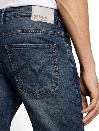 Чоловічі джинси Tom Tailor Piers Slim Fit, темно-сірий колір Dark Stone Wash, розмір 36W/32L