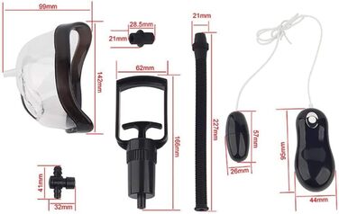 Електричний вібраційний сукун для жінок 2-в-1, набір з вакуумним насосом та 20 режимів вібрації. Інтимна іграшка для дорослих