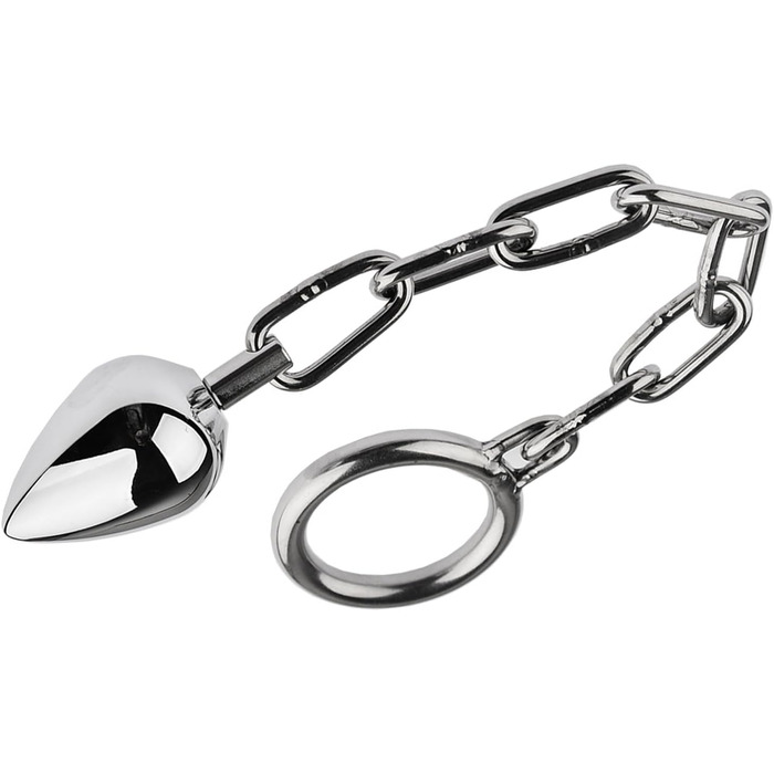 Анальні кульки та масажери для ануса з металу (3 шт.) - металевий анальний плаг, кільце для простати, масажер для чоловіків та жінок