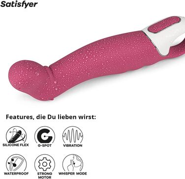 Вібратор Satisfyer G-Punkt Vibes: тихий, потужний стимулятор клітора, водонепроникний (IPX7) | Інтимні іграшки для жінок