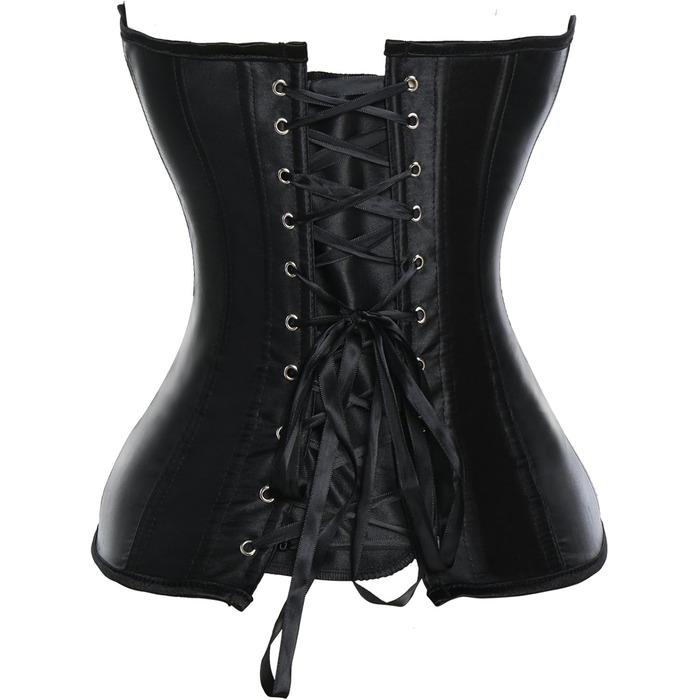 Корсет MISS MOY Donna Satin Bustino Overbust Білий (M, Чорний)