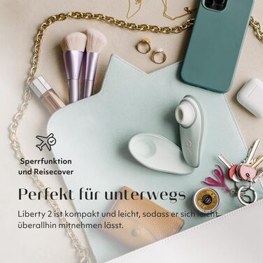 Womanizer Liberty 2 – Стимулятор клітора з 8 рівнями інтенсивності, водонепроникний, перезаряджуваний, для жінок та пар, колір шавлії