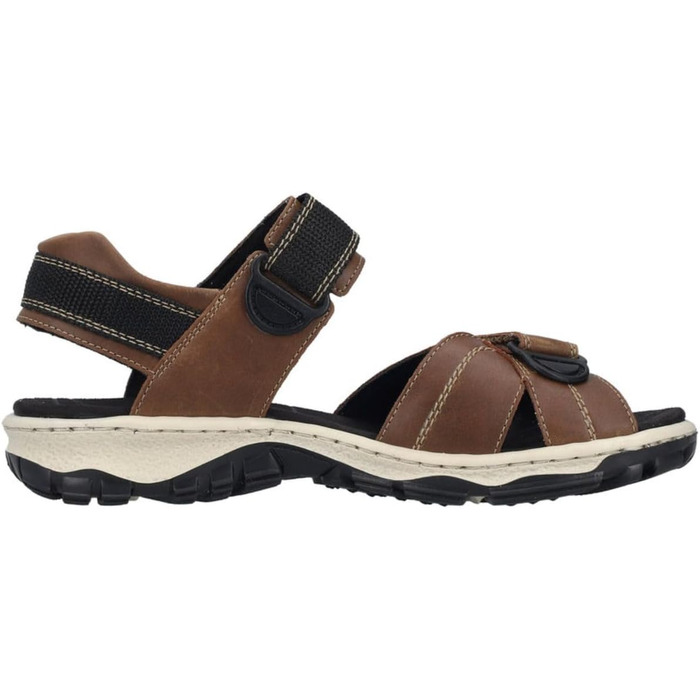 Жіночі класичні сандалі Rieker 68851, коричневі, розмір 39 EU