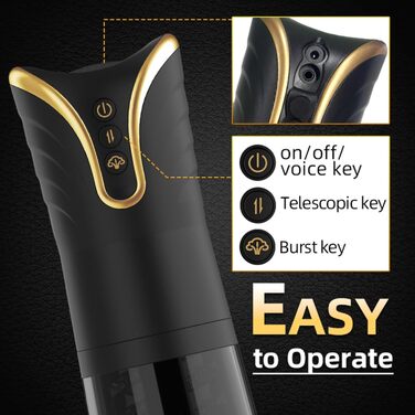 Електричний масажер для чоловіків з телескопічною функцією, автоматичний стимулятор пеніса, секс-іграшка