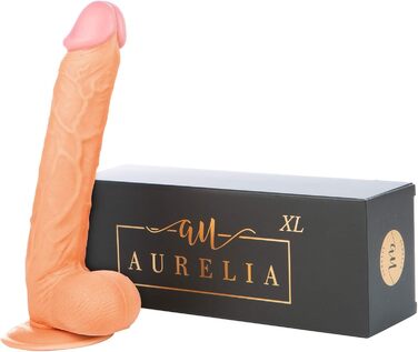 Реалістичний силіконовий дилда Aurelia® з потужним присоском - 26 см (XL) - для жінок, дерматологічно перевірений
