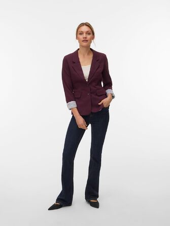 Жіночий піджак Vero Moda VMHARUKI бордового кольору (Winetasting), розмір 38