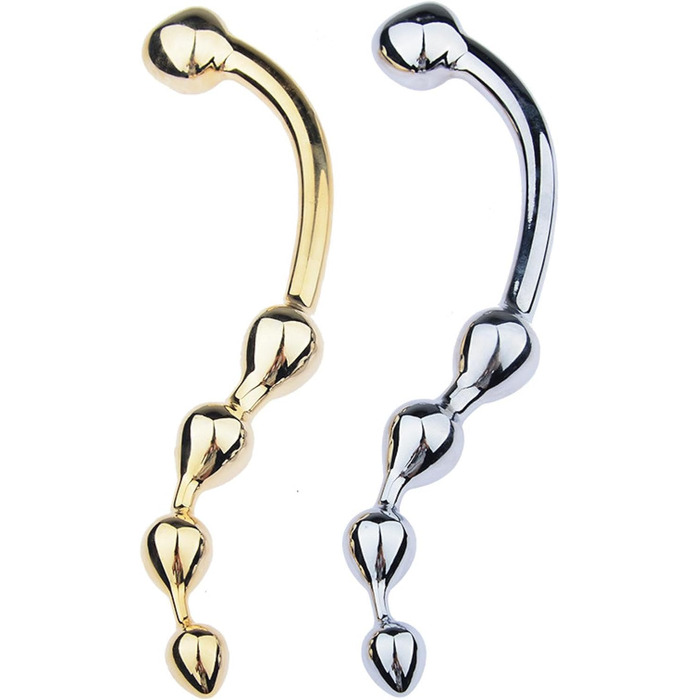 Металевий анальний плагін з нержавіючої сталі - дилдо для дорослих, унісекс. Іграшка для секс-ігор, мастурбації. Довгий бат-плаг, секс-машина.