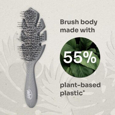 Гребінець-розплутувач Wet Brush Go Green Detangler, екологічний (Plant Based), сірий — для всіх типів волосся