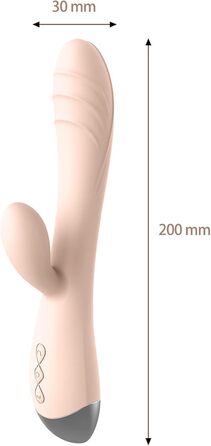 Вібратор для жінок Клітора та G-точки, кролик, силікон, 10 режимів, рожевий