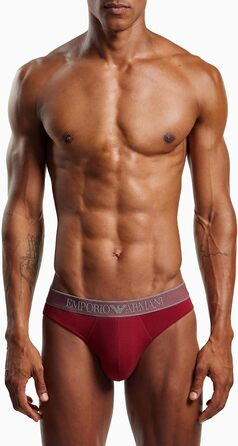 Труси боксер Emporio Armani для чоловіків, червоні з логотипом