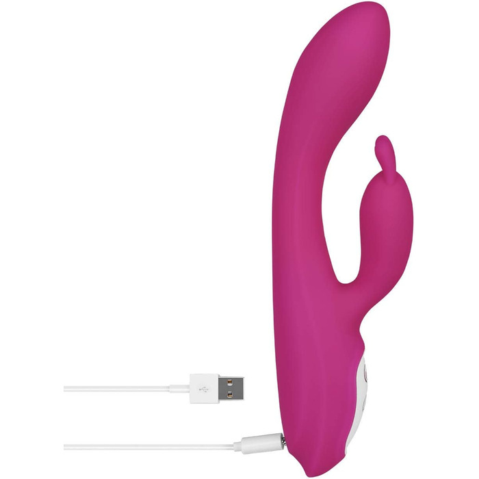 Кролик EIS з підігрівом | Інтимна іграшка для жінок | Вібратор-кролик з безпечного силікону | Перезаряджається та водонепроникний (IPX7) | Потужна стимуляція | Фіолетовий | 22 см