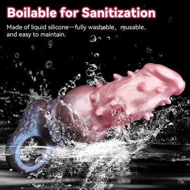 Силіконовий гігантський пеніс-чохол (19 см) для чоловіків та пар - реалістичний пеніс-чохол, пеніс-розширювач, пеніс-манжета