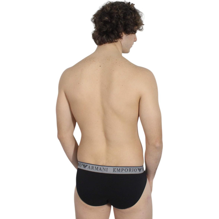 Слип Emporio Armani (2 шт.) (L, Чорний/Білий)