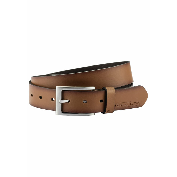 Шкіряний ремінь для чоловіків camel active, преміум-якість, ширина 3,2 см, коричневий (розмір XL)