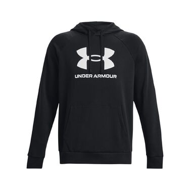 Чоловіча толстовка з капюшоном Under Armour Rival Fleece Logo Hoodie, чорна, розмір XL