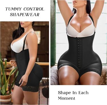 Корсет-боді YIANNA для формування фігури, висока компресія, чорний (M)