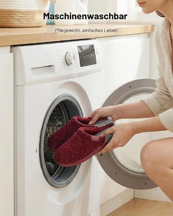 Жіночі домашні капці LongBay з ефектом пам'яті (Memory Foam), протиковзкі зручні тапочки слипони, червоні, розмір 38/39 EU