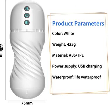 Електричний мастурбатор для чоловіків, чаша з 10 режимами вібрації та 10 режимами насосу. Іграшка для дорослих, автоматичний вібратор для чоловіків