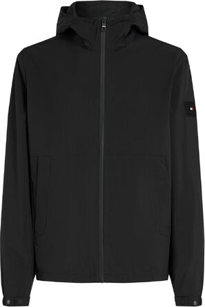 Чоловіча вітрівка Tommy Hilfiger з капюшоном, спортивна куртка, чорна, розмір XL