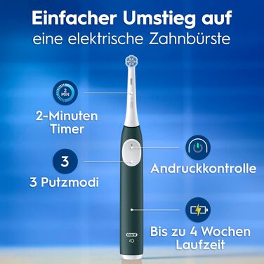 Електрична зубна щітка Oral-B iO Series 2, рожева, 3 режими чищення, з дорожнім футляром та 1 додатковою насадкою