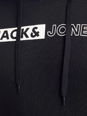 Чоловічий теплий худі з принтом JACK & JONES Basic Kapuzen Sweatshirt, колір Dusty Olive/Green, великий розмір 8XL