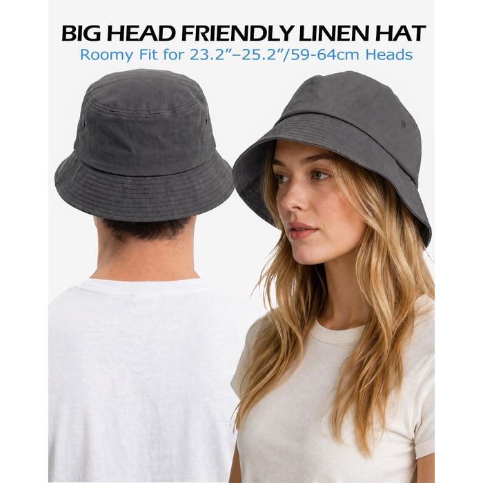 Солом'яний капелюх для рибалки Zylioo Anglerhut (L/XL/XXL), захист від сонця UPF50+, розмір 60-63 см, чорний