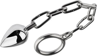 Анальні кульки та масажери для ануса з металу (3 шт.) - металевий анальний плаг, кільце для простати, масажер для чоловіків та жінок