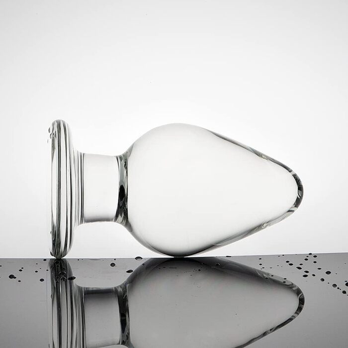 Анальний розширювач зі скляним конусом Kristall (6 см) для жінок та чоловіків