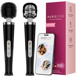 Вібратор Magic Wand для жінок з керуванням через додаток – масажний стрижень для стимуляції клітора та пар – 20 режимів, 10 інтенсивностей – бездротові іграшки для дорослих (чорний)