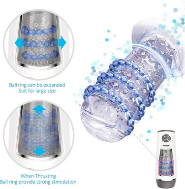 Масажер для чоловіків з 10 режимами вібрації. Автоматичний масажер для чоловіків. Інтимні іграшки для чоловіків