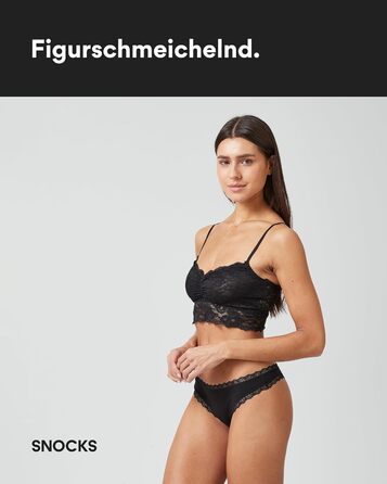 Танга жіночі Snocks з мережива з органічної бавовни – дихаючі та комфортні, не ріжуть – сексуальні труси та білизна для жінок, розмір XS - 4XL, 3 шт. в упаковці