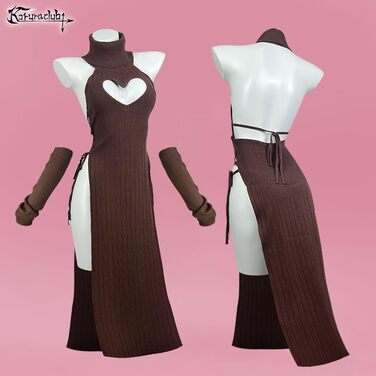 Костюм Чонгсам KORURACLUB Love: Преміум якість, Cosplay, білий/чорний, для дорослих (L-XL)